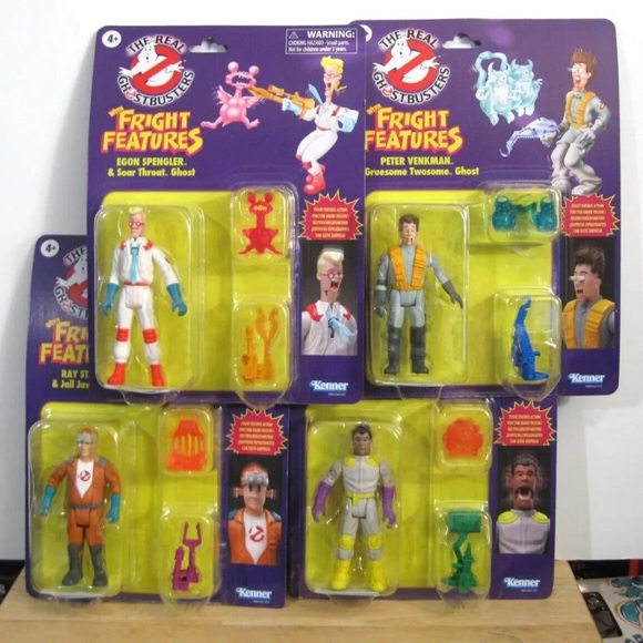 NEW 2024 The REAL Ghostbusters Fright Features Complete Set Of 4
